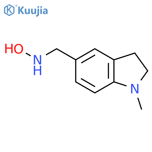 N-(1-methyl-2,3-dihydro-1H-indol-5-yl)methylhydroxylamine structure