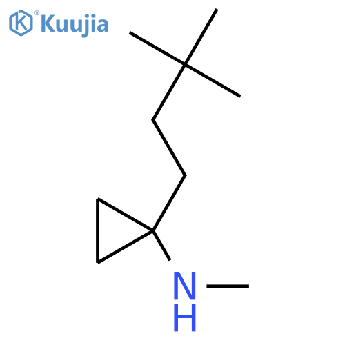 1-(3,3-dimethylbutyl)-N-methylcyclopropan-1-amine structure