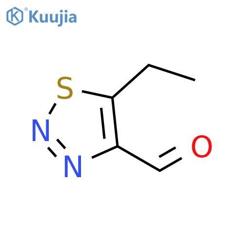 1,2,3-Thiadiazole-4-carboxaldehyde, 5-ethyl- (9CI) structure