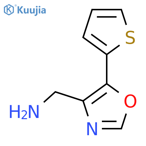 [5-(Thiophen-2-yl)-1,3-oxazol-4-yl]methanamine structure