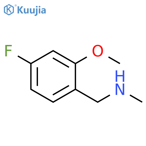 (4-fluoro-2-methoxyphenyl)methyl(methyl)amine structure