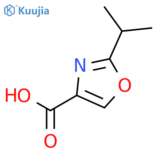 2-(propan-2-yl)-1,3-oxazole-4-carboxylic acid structure
