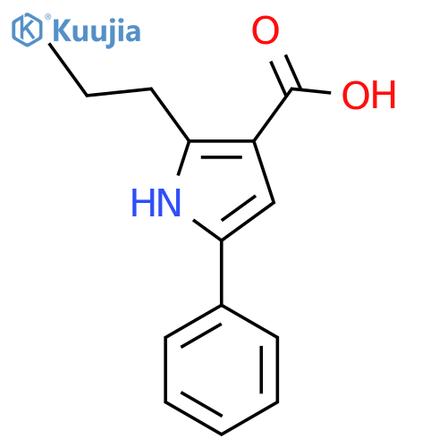 5-phenyl-2-propyl-1H-pyrrole-3-carboxylic acid structure