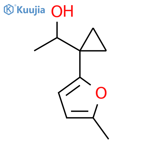 1-1-(5-methylfuran-2-yl)cyclopropylethan-1-ol structure