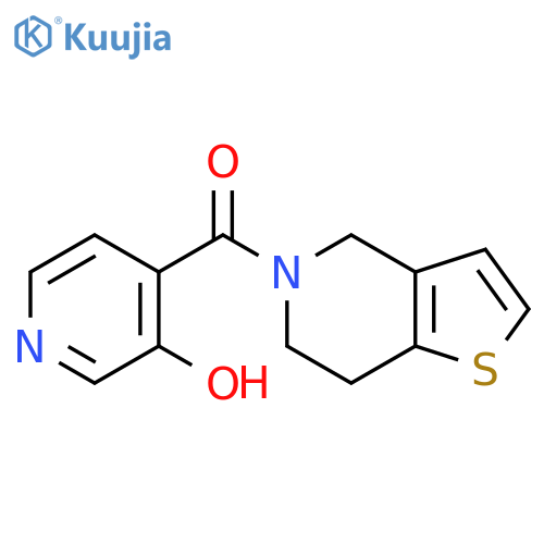 4-{4H,5H,6H,7H-thieno3,2-cpyridine-5-carbonyl}pyridin-3-ol structure
