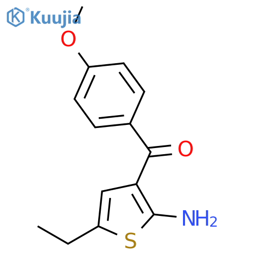 5-ethyl-3-(4-methoxybenzoyl)thiophen-2-amine structure