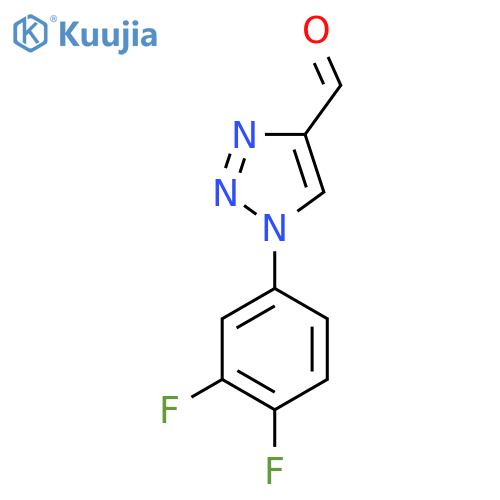1-(3,4-difluorophenyl)-1H-1,2,3-triazole-4-carbaldehyde structure