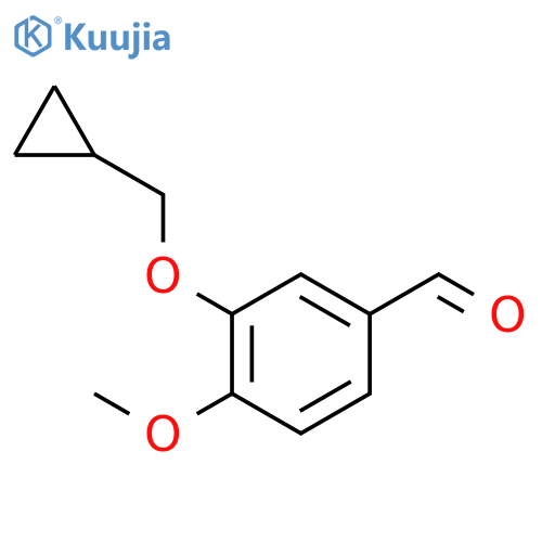 3-(Cyclopropylmethoxy)-4-methoxybenzaldehyde structure
