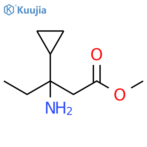 methyl 3-amino-3-cyclopropylpentanoate structure