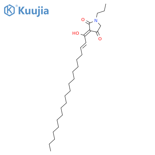 2,4-PYRROLIDINEDIONE, 3-(1-HYDROXY-2-EICOSENYLIDENE)-1-PROPYL- structure