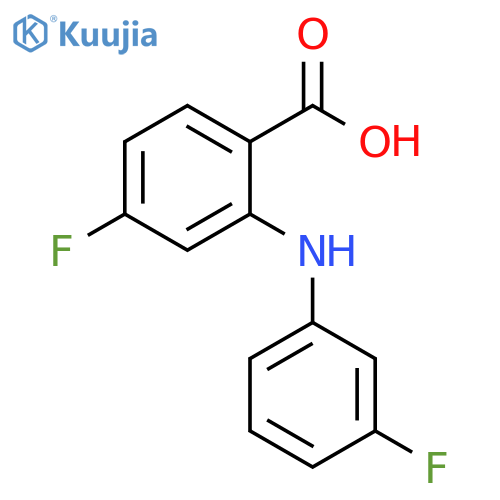 4-Fluoro-2-[(3-fluorophenyl)amino]benzoic acid structure