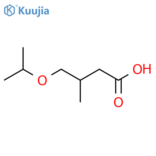 3-methyl-4-(propan-2-yloxy)butanoic acid structure