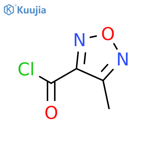 4-methyl-1,2,5-oxadiazole-3-carbonyl chloride structure