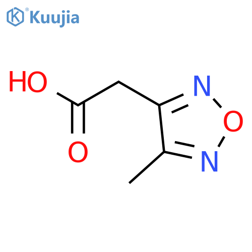 2-(4-methyl-1,2,5-oxadiazol-3-yl)acetic acid structure