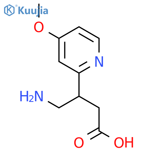 4-amino-3-(4-methoxypyridin-2-yl)butanoic acid structure