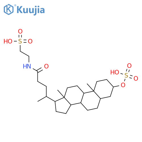 Ethanesulfonic acid,2-[[(3a,5b)-24-oxo-3-(sulfooxy)cholan-24-yl]amino]- structure