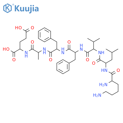 L-Glutamic acid,L-lysyl-L-leucyl-L-valyl-L-phenylalanyl-L-phenylalanyl-L-alanyl- structure