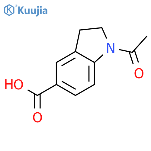 1-Acetylindoline-5-carboxylic acid structure