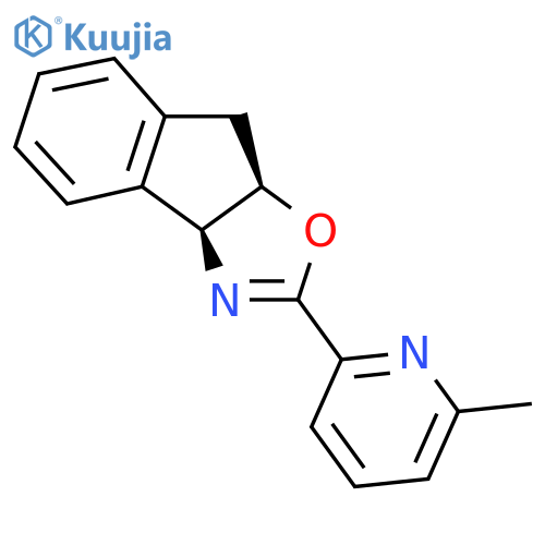 (3Ar,8bS)-2-(6-methylpyridin-2-yl)-4,8b-dihydro-3aH-indeno[1,2-d][1,3]oxazole structure