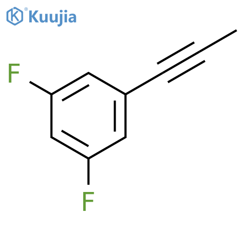 Benzene,1,3-difluoro-5-(1-propyn-1-yl)- structure