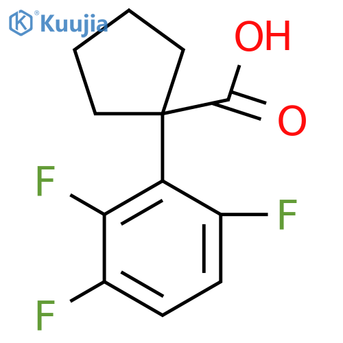 1-(2,3,6-trifluorophenyl)cyclopentane-1-carboxylic acid structure