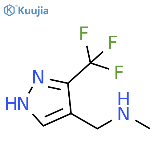 N-Methyl-1-(3-(trifluoromethyl)-1H-pyrazol-4-yl)methanamine structure