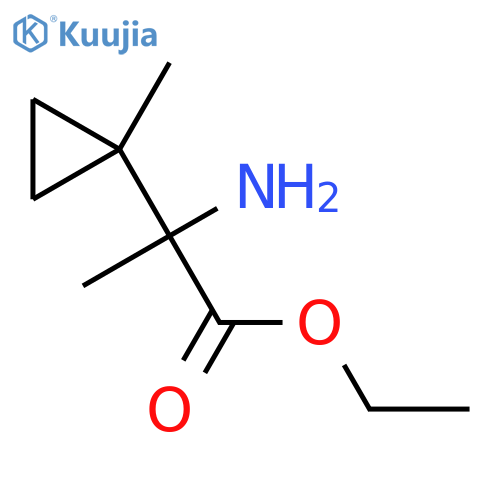 Ethyl 2-amino-2-(1-methylcyclopropyl)propanoate structure
