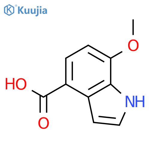 7-methoxy-1H-Indole-4-carboxylic acid structure