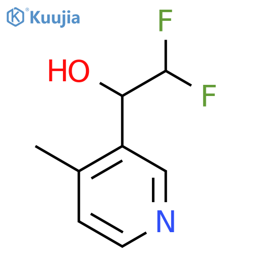 2,2-difluoro-1-(4-methylpyridin-3-yl)ethan-1-ol structure