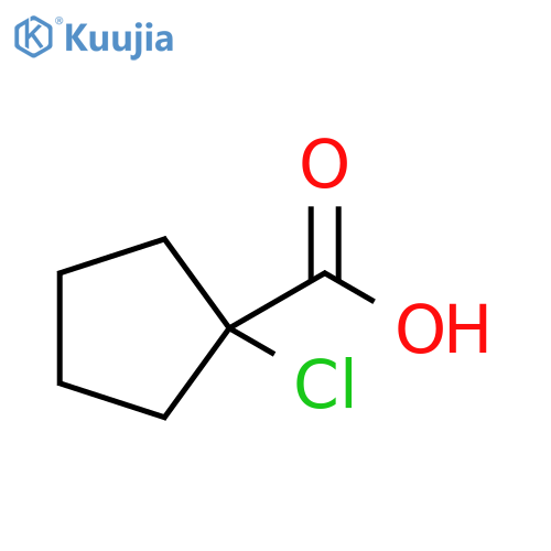 1-chlorocyclopentane-1-carboxylic acid structure
