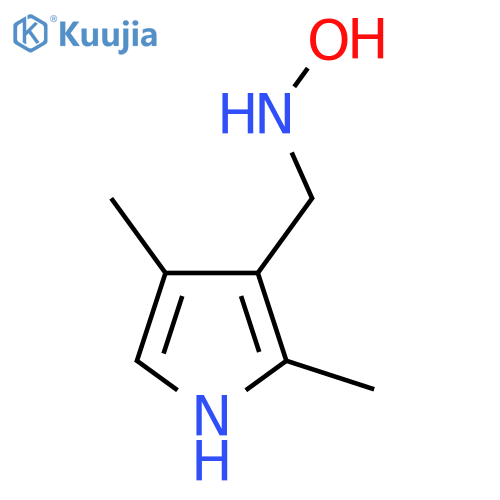 N-(2,4-dimethyl-1H-pyrrol-3-yl)methylhydroxylamine structure