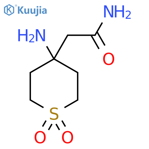2-(4-amino-1,1-dioxo-1lambda6-thian-4-yl)acetamide structure