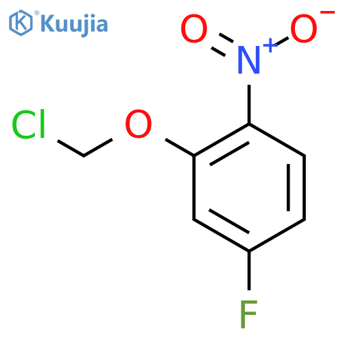 2-(Chloromethoxy)-4-fluoro-1-nitrobenzene structure