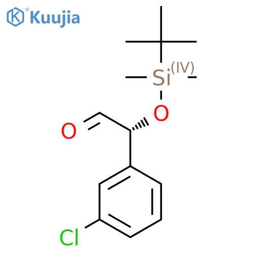 (R)-2-(tert-Butyldimethylsilyl)oxy-2-(3-chlorophenyl)acetaldehyde structure
