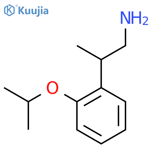 2-2-(propan-2-yloxy)phenylpropan-1-amine structure