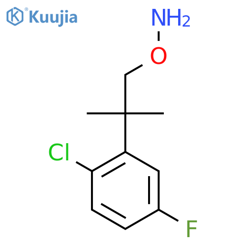 O-2-(2-chloro-5-fluorophenyl)-2-methylpropylhydroxylamine structure