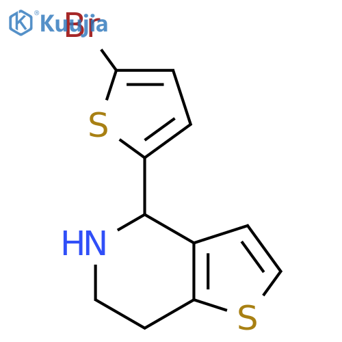 4-(5-bromothiophen-2-yl)-4H,5H,6H,7H-thieno3,2-cpyridine structure