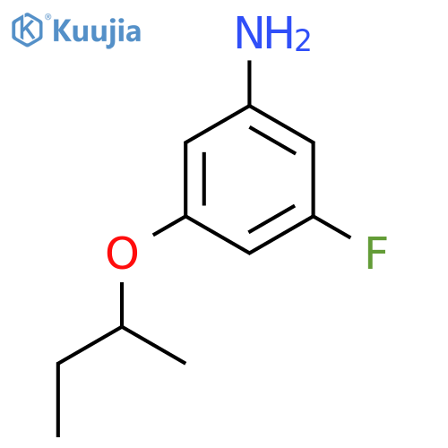 3-(butan-2-yloxy)-5-fluoroaniline structure