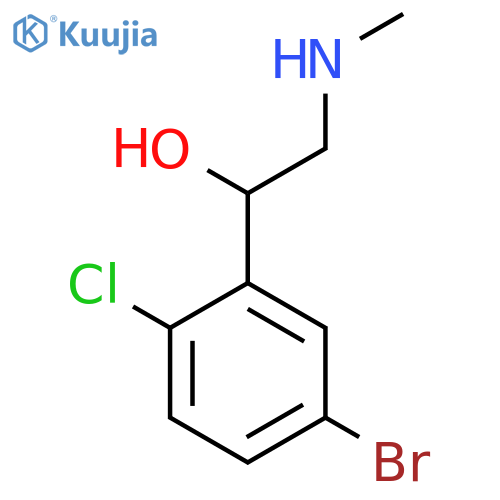 1-(5-bromo-2-chlorophenyl)-2-(methylamino)ethan-1-ol structure