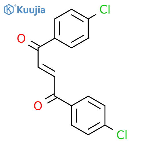 2-Butene-1,4-dione, 1,4-bis(4-chlorophenyl)-, (2E)- structure