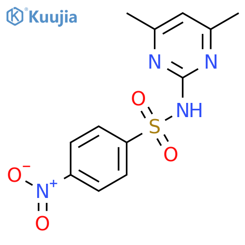N-(4,6-Dimethylpyrimidin-2-yl)-4-nitrobenzenesulfonamide structure