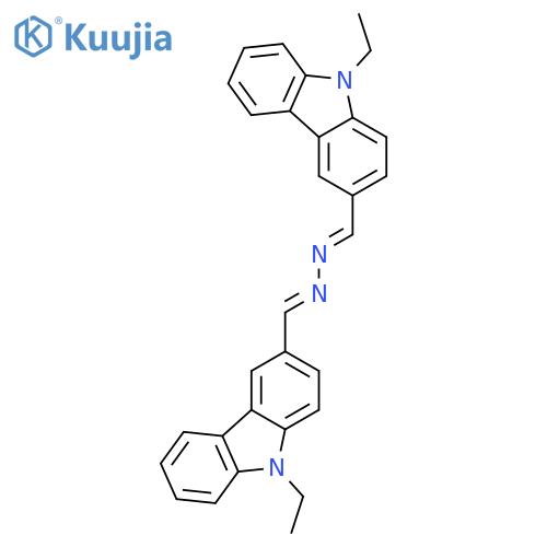 9H-Carbazole-3-carboxaldehyde,9-ethyl-, 2-[(9-ethyl-9H-carbazol-3-yl)methylene]hydrazone structure