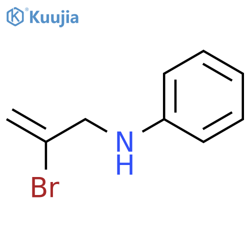 N-(2-bromoprop-2-enyl)aniline structure