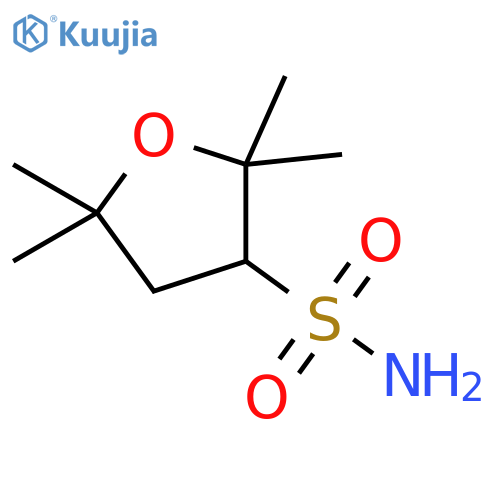 2,2,5,5-tetramethyloxolane-3-sulfonamide structure