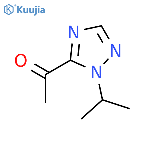1-1-(propan-2-yl)-1H-1,2,4-triazol-5-ylethan-1-one structure