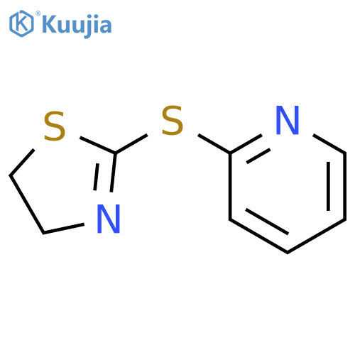 Pyridine,2-[(4,5-dihydro-2-thiazolyl)thio]- structure