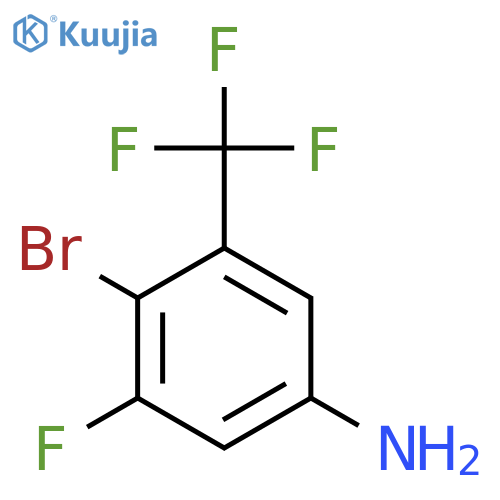 4-Bromo-3-fluoro-5-(trifluoromethyl)aniline structure