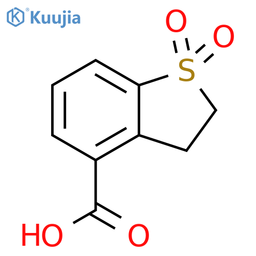 1,1-dioxo-2,3-dihydro-1lambda6-benzothiophene-
4-carboxylic acid structure