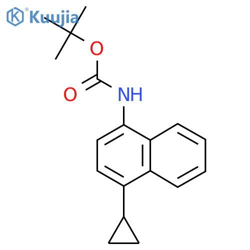 tert-butyl 4-cyclopropylnaphthalen-1-ylcarbamate structure