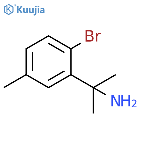 2-(2-bromo-5-methylphenyl)propan-2-amine structure